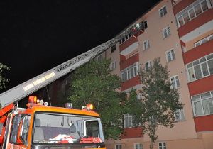 Palandöken'de yangın paniği